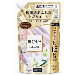 Кондиционер для белья Kao IROKA Naked Lily, сменный блок, 650 мл